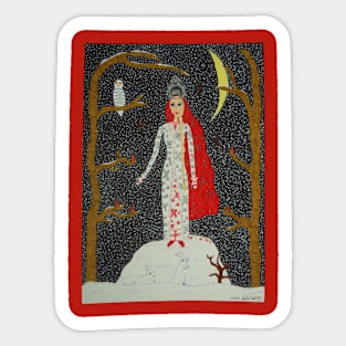 Snow Maiden (Red Version) Sticker